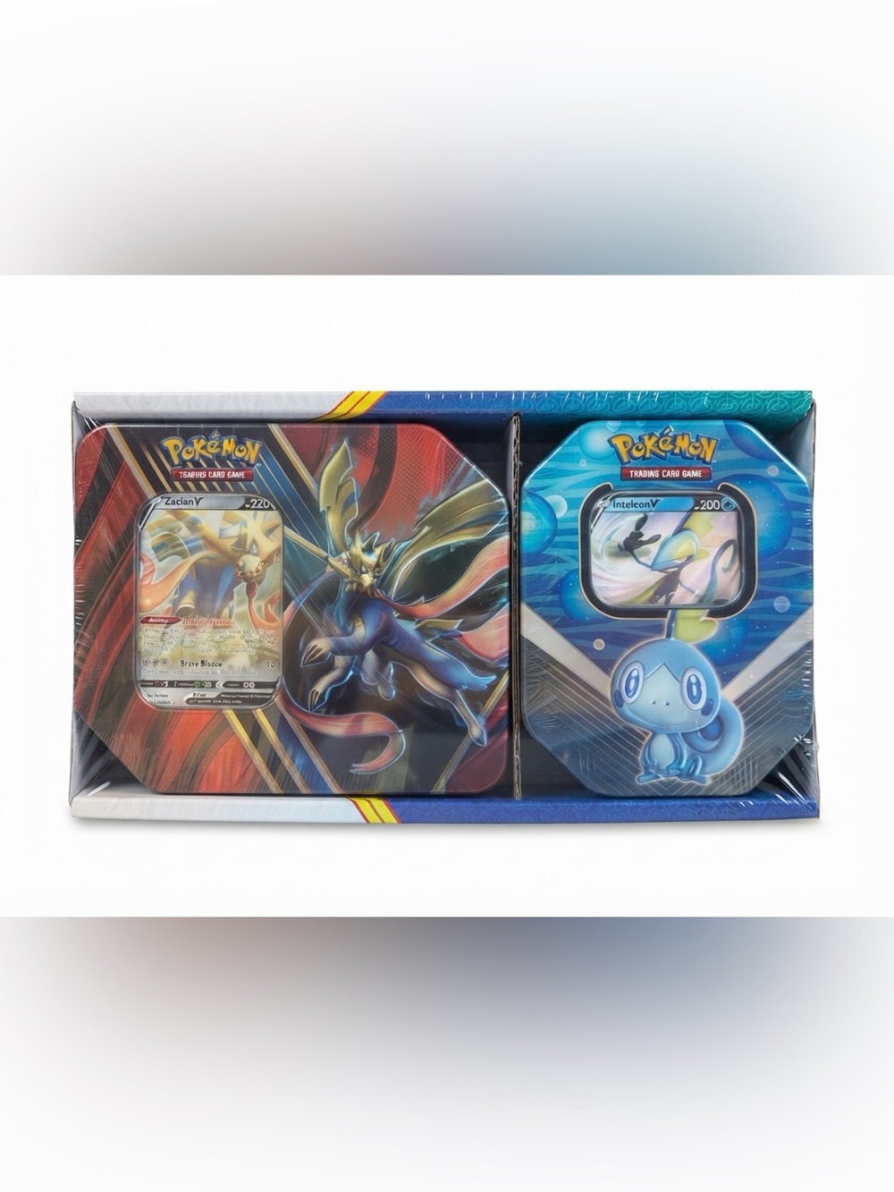 Pokémon TCG: Legends of Galar V Tin Duo (Zacian V & Inteleon V) — Factory Sealed